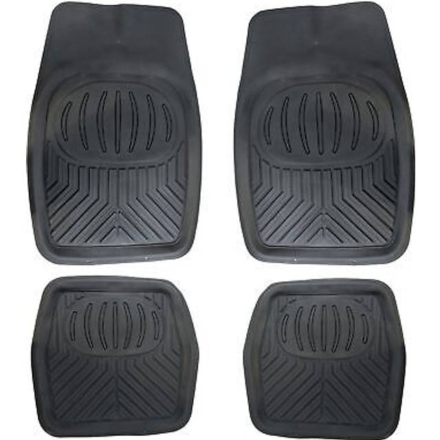 Heavy Duty Rubber Floor Mats Tray Type Black For Ford Focus Mondeo C-max Kuga