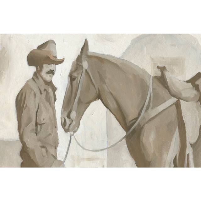 'Work Friends II' by Jacob Green - Wrapped Canvas Painting Print (81cm H x 122cm W)