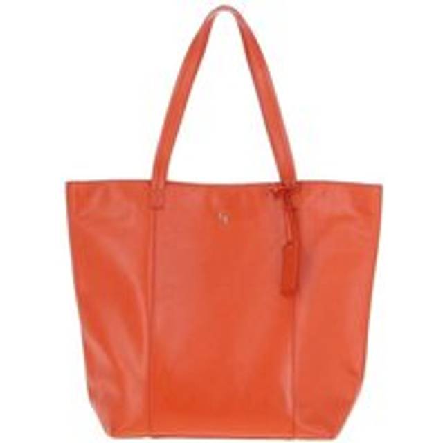 Ashwood Leather 'bulky' Long Handle Leather Shopper Bag In Orange - One Size