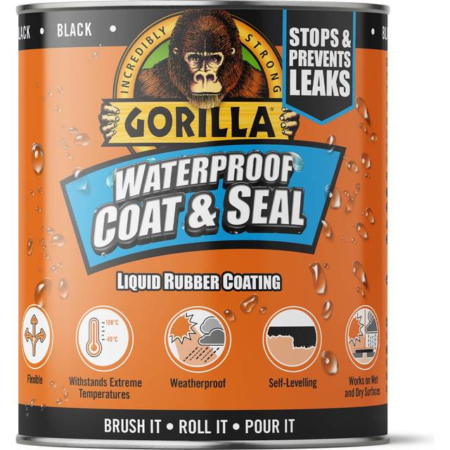 Gorilla Black Waterproof Coat & Seal - 473ml