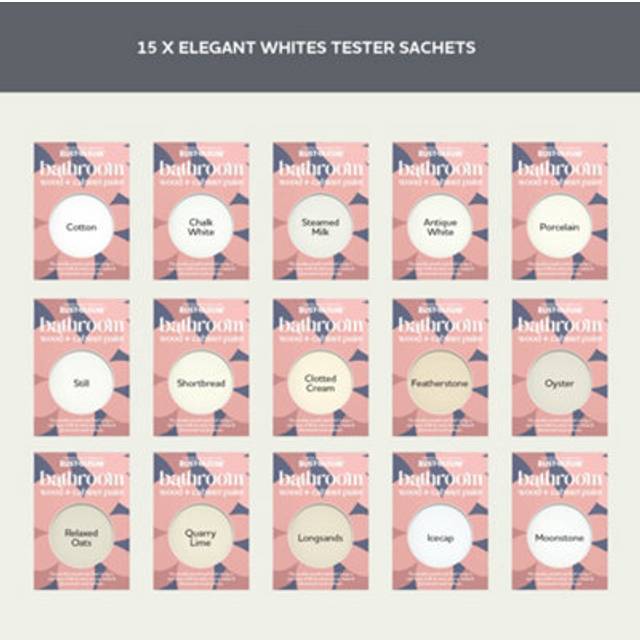 Bathroom Wood & Cabinet Paint Samples - Elegant Whites Tester Box -