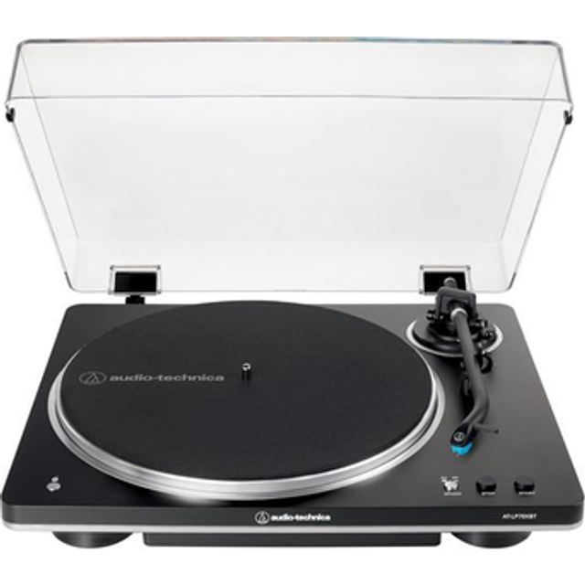 Audio-Technica AT-LP70XBT Belt-drive audio turntable Black Silver Fully automatic