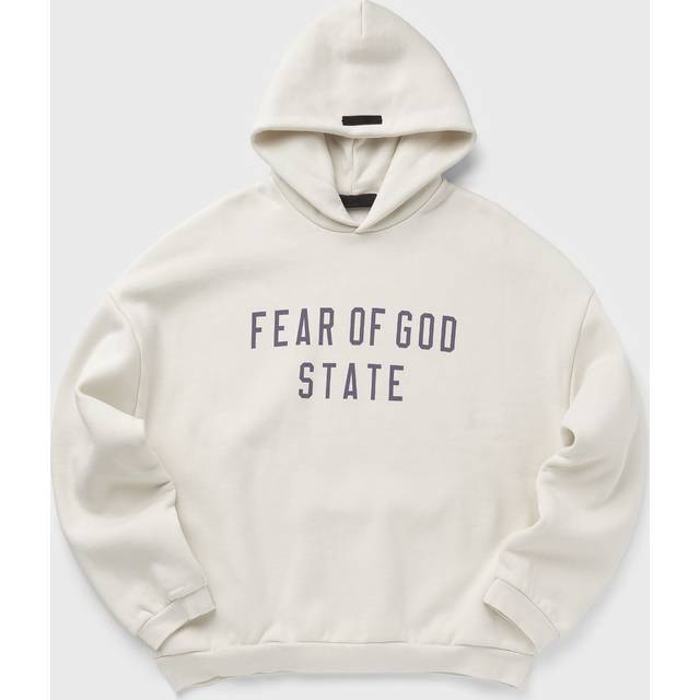 Fear of God Essentials SS25 Fleece Hoodie 'Egg Shell' 192BT246252F - XL