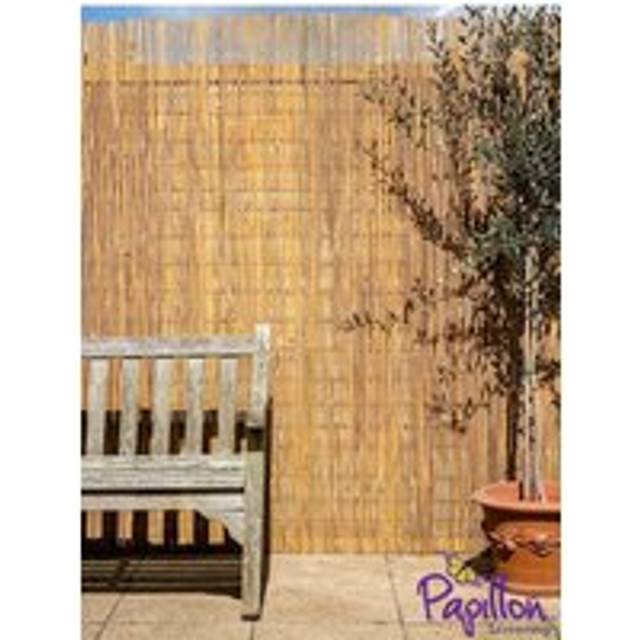 Bamboo Slat Screening Roll Natural Fencing 3m wide - None - 1m tall x 3m wide