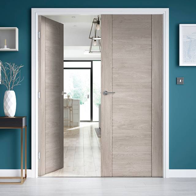 JB Kind Alabama Light Grey Laminated Internal Door 1981 x 762mm - JB Kind Doors - 0.8 x 2m