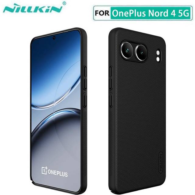 Nillkin för OnePlus Nord 4 5G telefonfodral Super Frosted Shield Protection Back Cover OnePlus Nord 4 5G svart