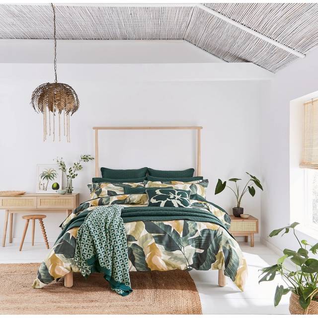 Ted Baker Urban Forager Duvet Cover Set - SUPER KING, BASIL
