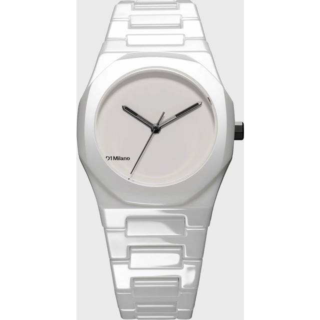 D1 Milano Ceramic 37mm Watch in Pure White - White. Size all. (all)