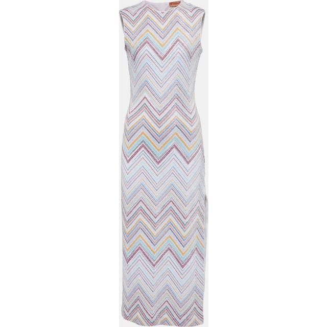 Missoni Zig-zag boucle knit midi dress - multicoloured (UK 14)
