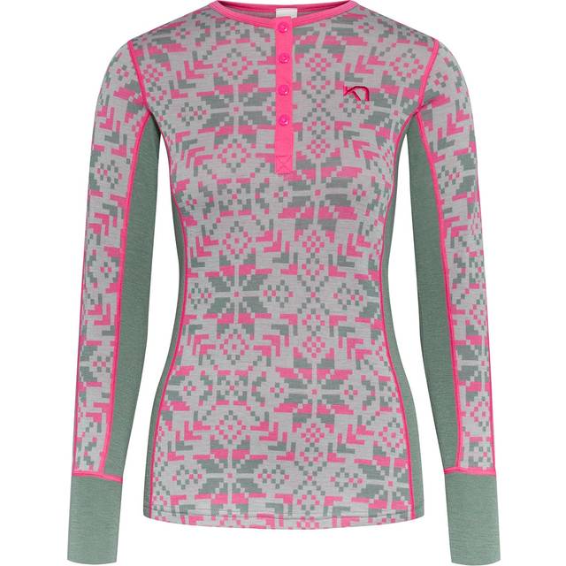 Kari Traa Else Long Sleeve Sage S - - Grå (S)