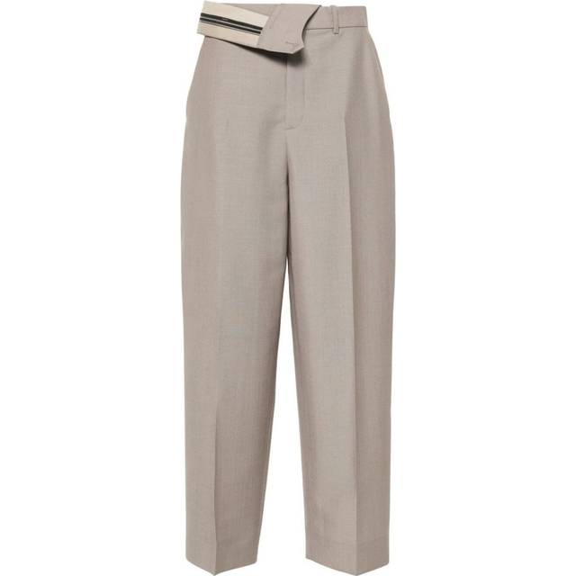 Fendi-Carrot Fit Pantaloni Grigio-Donna - 42IT