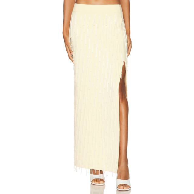 GALVAN Depois Skirt in Camomile - Yellow. Size M (also in ). (M)
