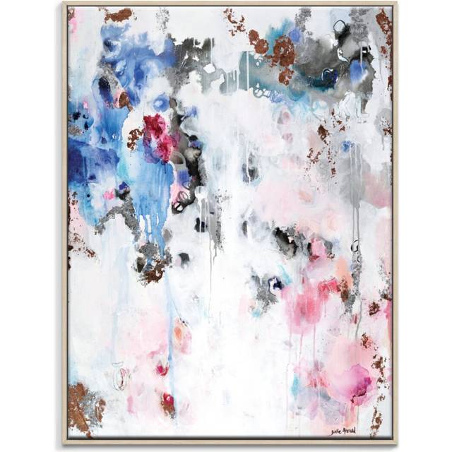 'Starlit Large' Painting on Canvas - Timber Floater Framed (102cm H x 76cm W)