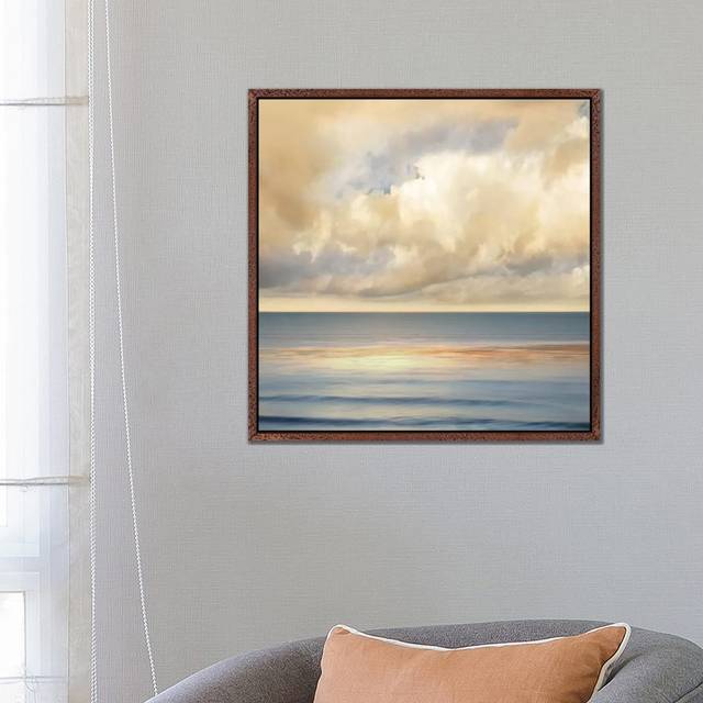 'Ocean Light II' Photograph on Wrapped Canvas - Classic Wood Floater Framed (66.04 cm H x 66.04 cm W)