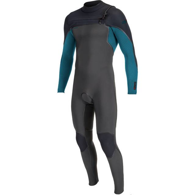 Boys HyperFreak Fire 5/4mm Chest Zip Wetsuit in Midnight, Black & Tidepool - 14 YRS