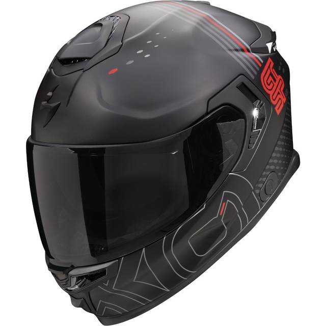 Scorpion EXO-GT SP Air Techlane Helmet, black-grey-red, Size M for Men