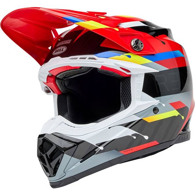 Bell Moto-9S Flex Crosshjälm Svart-Röd