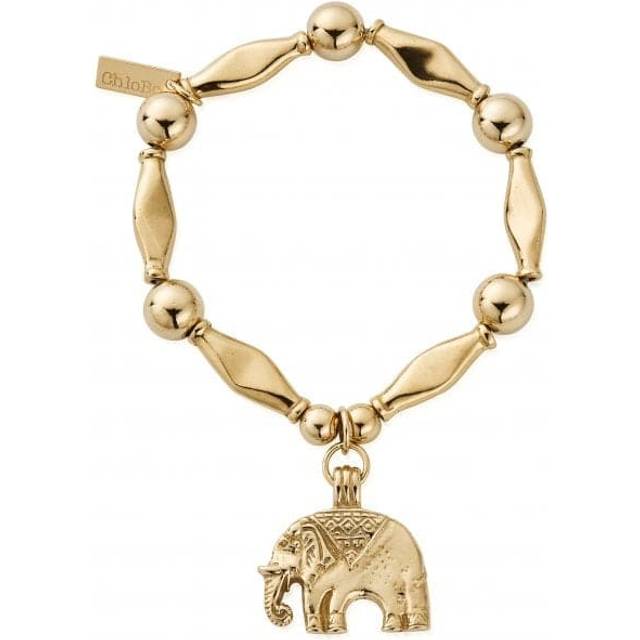 Gold Chunky Elephant Bracelet GBCHU431