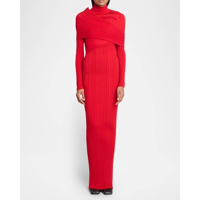 Balmain Knitted gown - red (UK 14)