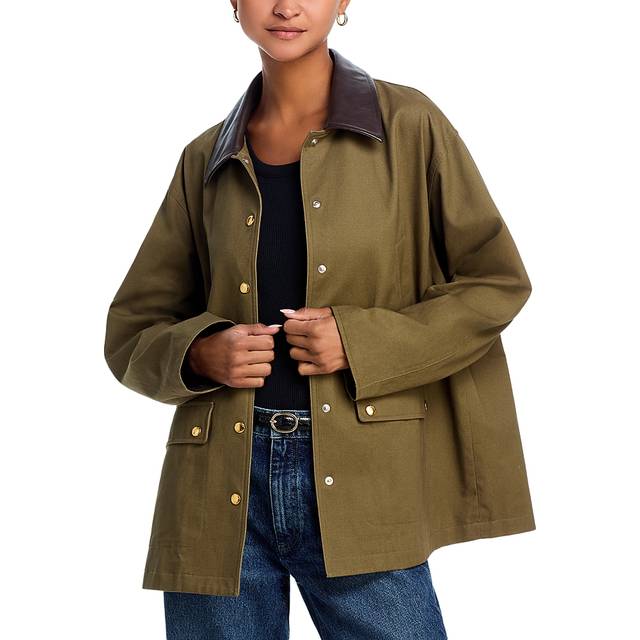 rag & bone Khaki Cassidy Cotton Jacket - army - L