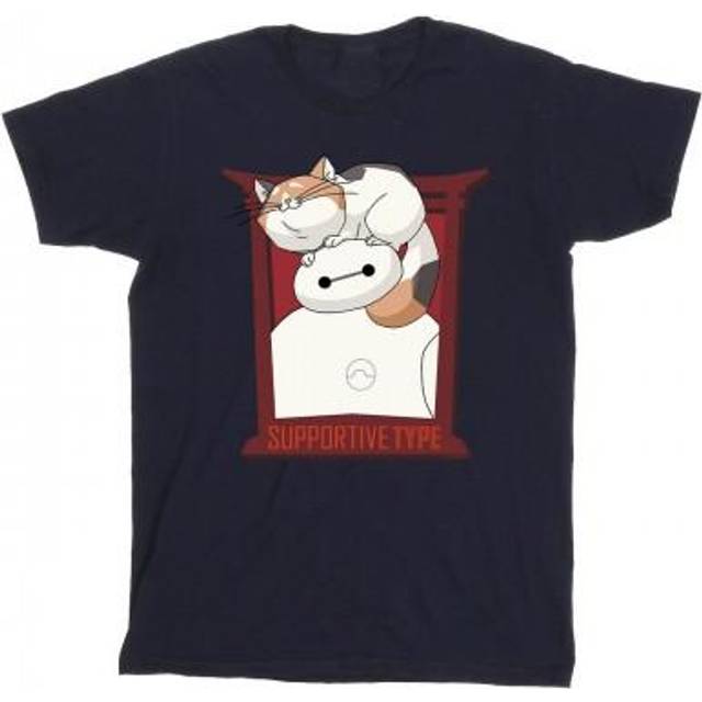 (S, White) Disney Mens Big Hero 6 Baymax Frame Support T-Shirt