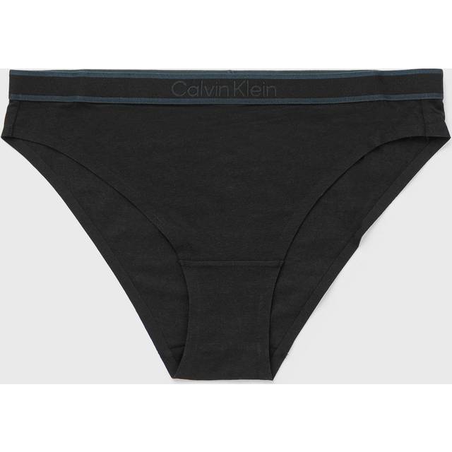 Women's Calvin Klein TONAL LOGO COTTON Womens Bikinis Black - Size: LARGE