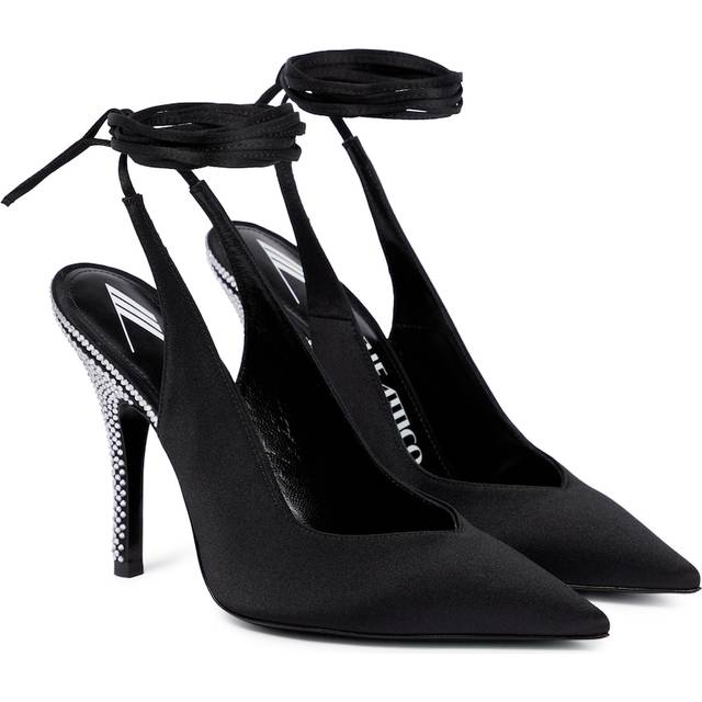 The Attico Venus embellished slingback pumps