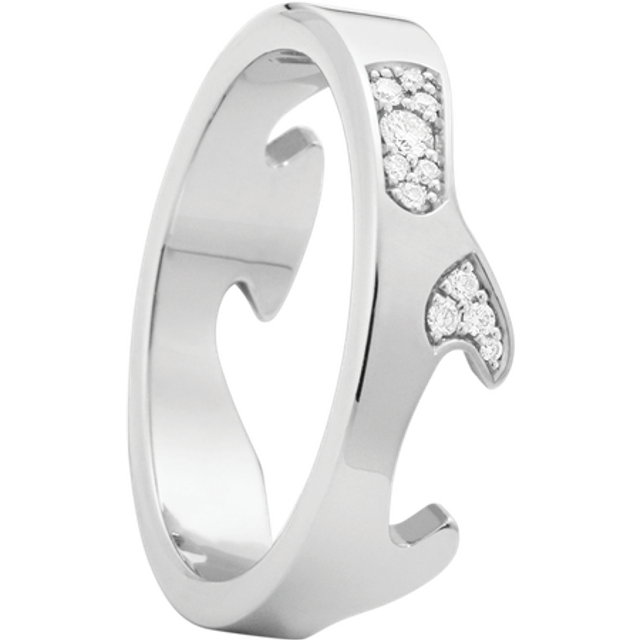 FUSION ytterring AB (stl. 60), Georg Jensen, 18 k vitt guld