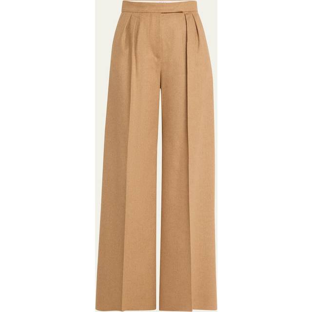Max Mara Fagus high-rise wool wide-leg pants - blue (UK 14)