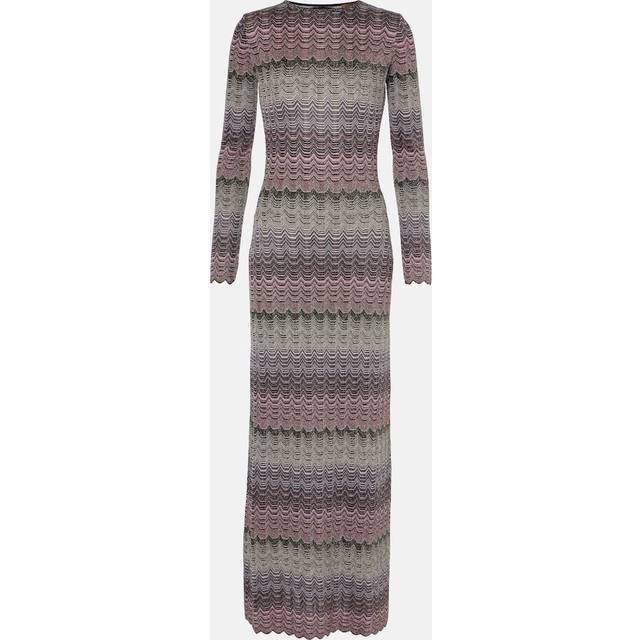 Missoni Open-back lamÃ© maxi dress