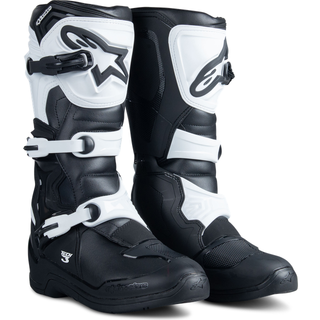 Alpinestars Tech 3 Crosstövlar Svart-Vit 48