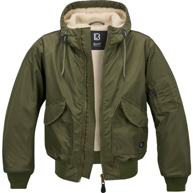 Brandit CWU Hooded, textile jacket , color: Olive , size: S