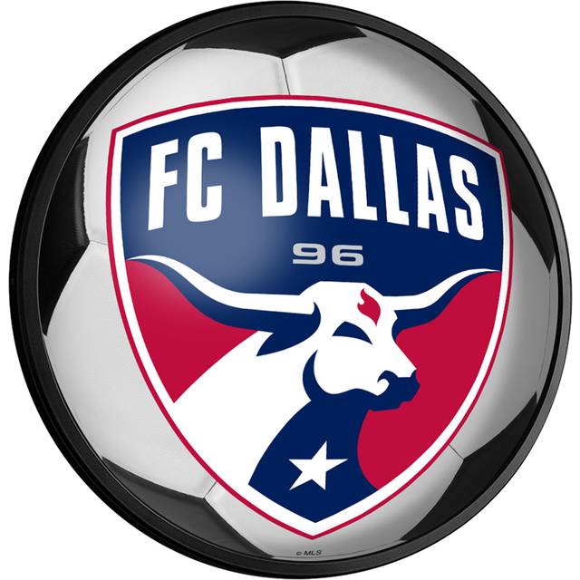 FC Dallas 18'' Round Slimline Illuminated Soccer Ball Wall Sign - No Size