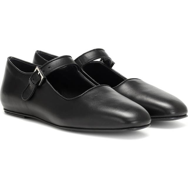The Row Ava leather ballet flats - black (UK 7)