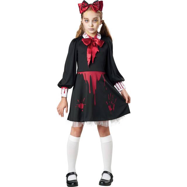 Zombie Victorian Babydoll Girl's Costume | Zombie Costumes - Black&#47;Red (M)