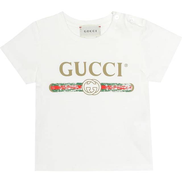 Gucci Kids Baby Printed cotton T-shirt - white (M 18-24)