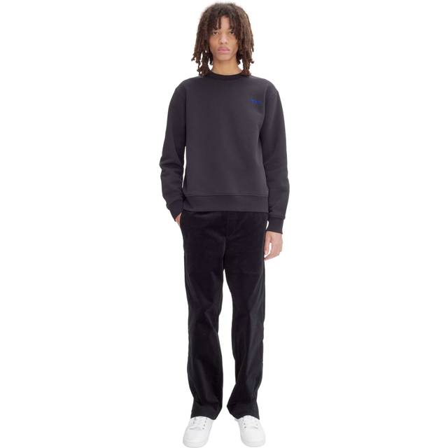 A.P.C., Sweatshirts, male, Black, M, Black Velvet Jumper