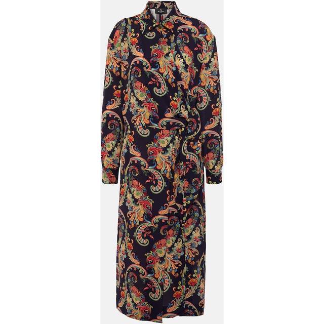 Etro Paisley shirt dress - blue (UK 8)