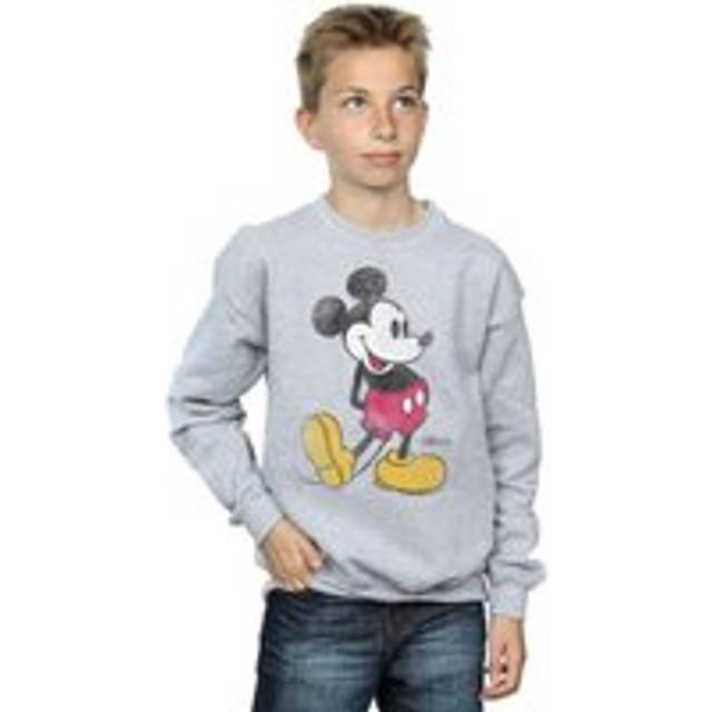 (12-13 Years, Sports Grey) Disney Boys Mickey Mouse Classic Kick Sweatshirt