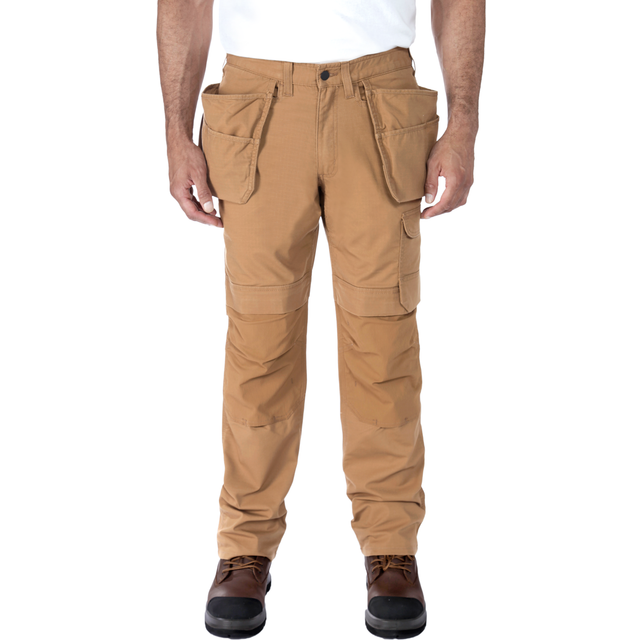 Carhartt Steel Multi-Pocket, textile pants , color: Brown , size: W28/L28