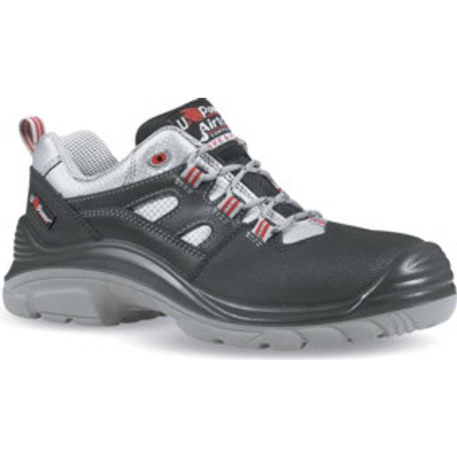 Sicherheitsschuh Corner Gr.44, schwarz/grau/rot Leder S3 SRC EN20345 U.POWER
