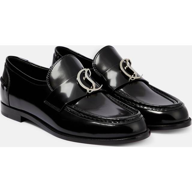 Christian Louboutin CL Moc leather loafers - black (UK 2)