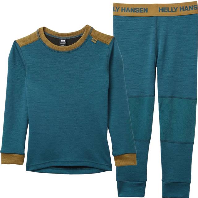 Children's merino wool set Helly Hansen Lifa - Vert - 4 years