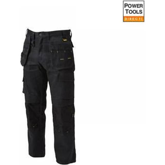 DeWalt Men's Polycotton Pro Tradesman Work Trouser - Black, 40W x 31L