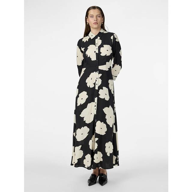 Y.A.S Women's Savanna Printed Maxi Shirt Dress - XS, BLKMILLE