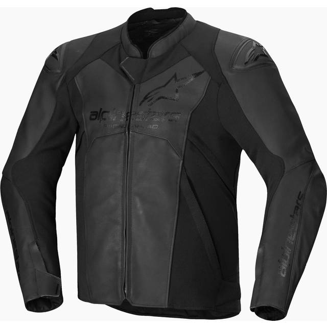 Alpinestars Faster V3 Motorcycle Leather Jacket, black, Size 52 for Men