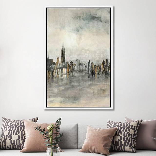 City Lights by Susan Jill - Gallery-Wrapped Canvas Giclée on Canvas - White Framed (152.5 cm H x 101.5 cm W)
