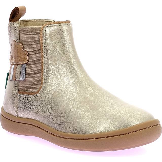 Girl's ankle boots Kickers Pop - Beige - 34