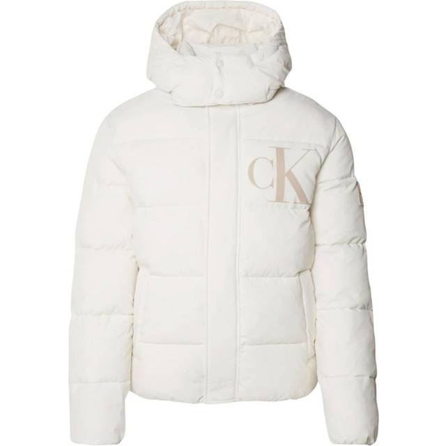 Calvin Klein jeans herr ESSENTIALS NON DOWN jacka J30J326104, andra jackor, vit, 3XL, Vit (elfenben), 3XL stor