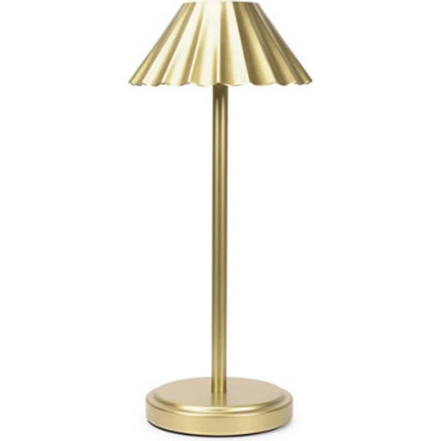 (Gold) Avery Gold Rechargeable LED Portable Table Lamp
